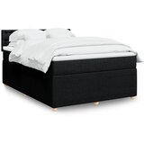 Maison Chic Box spring posteljni - Vzmetna postelja z vzmetnico črn 140x190 cm blago SL24225, (21880099) | Shoptok.si