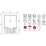 Male kuće Sauna kućica Pihasauna PIHA-TUURI 7 234 × 344 cm – bez završnog krovnog pokrova | shoptok.hr