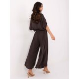 Och Bella Trousers-TW-SP-BI-81733.14-dark brown | shoptok.hr