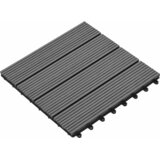  Pločice za decking 11 pcs Siva 30 x 30 cm Drvoplastična smjesa Cijene