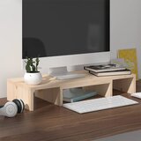  Stalak za monitor 60 x 24 x 10,5 cm od masivne borovine | shoptok.hr
