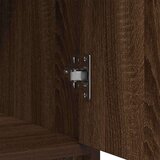  Komoda s predali in vrati, rjavega hrasta, 70,5x34x74,5 cm | Shoptok.si