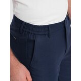 Ombre Men's classic chino SLIM FIT pants - navy blue | Shoptok.si