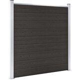PANEL za ogradu WPC 180 x 186 cm crni | shoptok.hr