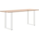  Noge za blagovaonski stol U-oblik 2 kom Bijele 50 x (72-73) cm Čelik | shoptok.hr