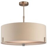  Endon 95834 - Luster na štapu HAYFIELD 3xE27/40W/230V mat hrom/bež | Eponuda.com