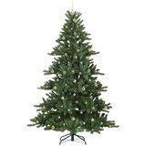 vidaXL Umetno Zložljivo Božično Drevo with LEDs z stojalom 240cm PVC | Shoptok.si