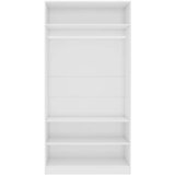 Sijaj ormar visoki sjaj bijeli 100 x 50 x 200 cm od iverice | shoptok.hr