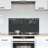vidaXL Kuhinjska obloga Tamnosiva Kaljeno staklo 80 x 40 x 0.6 cm | shoptok.hr