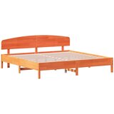 vidaXL Okvir kreveta s uzglavljem voštano smeđi 200x200 cm od borovine Cijene