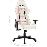 vidaXL Igraća stolica od umjetne kože bijelo-ružičasta | shoptok.hr