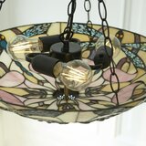 Endon 111869 - Luster na lancu Tiffany ASHTON 3xE27/10W/230V prečnik 45 cm | Eponuda.com
