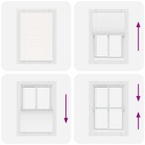 vidaXL Plisirana roleta bijela 100x100 cm širina tkanine 99,4 cm | shoptok.hr