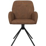  Okretne blagovaonske stolice 4 pcs Umetnička suknja koža Smeđa | Eponuda.com
