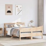  Okvir za krevet s uzglavljem 160 x 200 cm od masivne borovine | shoptok.hr