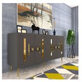Hanah home komoda seduna anthracite gold u