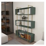 Hanah home polica za knjige bruti green gold