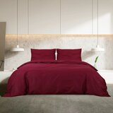  Set posteljine za poplun Bordo 135 x 200 cm pamučni | shoptok.hr