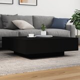  The Living Store Klubska mizica z LED lučmi črna 100x100x31 cm - Klubska Mizica, (21457055) Cene
