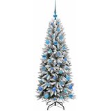  Umjetno božićno drvce Bijela 150 cm PVC, plastika, čelik i PE | shoptok.hr