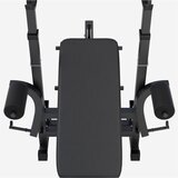 GORILA SPORTS Multifunkcionalna benč klupa dodacima za vežbanje i tegovima 100 kg (Crna) | Eponuda.com