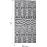  tepih ravnog tkanja 100 x 200 cm plave pruge | Eponuda.com