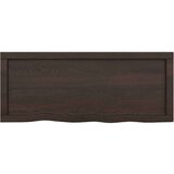  Kupaonska radna ploča tamnosiva 100 x 40 x 6 cm tretirano drvo | shoptok.hr