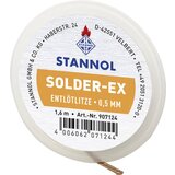 Stannol Spajkalna žica (žica za spajkanje) Spajka-Ex širina 0\,5 mm\, vsebnost koluta 1\,6 m Solder-Ex odspajkalna pletenica Dolžina 1.6 m, (20428476) Cene