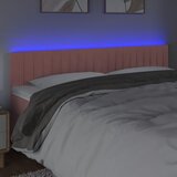  LED uzglavlje ružičasto 160x5x78/88 cm baršunasto | shoptok.hr
