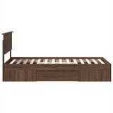  Krevetna konstrukcija Smeđi hrast 80 x 200 cm Konstruirano drvo | shoptok.hr