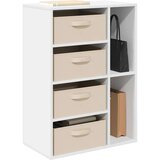 Strani šal s predalom Bela 60 x 33,5 x 84 cm, (5000233759) | Shoptok.si