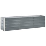 vidaXL visoka greda pocinkano jeklo 240x40x45 cm siva Cene