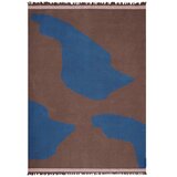 Mette Ditmer Denmark Bordo/plava deka od recikliranog pamuka za kauč 130x175 cm Studio – Cijene