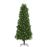 vidaXL Božično drevo med 300 LED z stojalom Zelena 240 cm PE | Shoptok.si