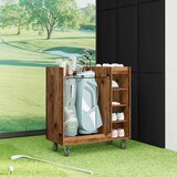 Golf ormar s kotačem Jednobojno Staro drvo 90 x 45 x 98 cm | shoptok.hr