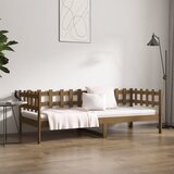  Dnevni ležaj smeđa boja meda 90x200 cm od masivne borovine | shoptok.hr