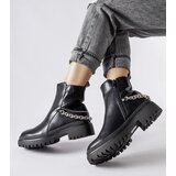 Gemre Black ankle boots with chain Muqaddim | shoptok.hr