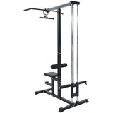 vidaXL Lat Pulldown naprava z nastavljivim sediščem 80 kg obremenljivo jeklo | Shoptok.si