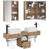  Set ormarića za kupaonicu 5 pcs Hrast artisan 53 x 15,5 x 70 cm | shoptok.hr