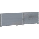  Okviri za palete 2 kom sivi 80x60 cm od masivne borovine | shoptok.hr
