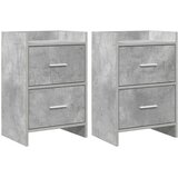 vidaXL Posteljne mize 2 pcs Betonsko siva 40 x 30 x 60 cm, (5000247354) | Shoptok.si