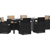  Vrtni set za objed s jastukom 7 pcs Antracit i sivosmeđa PP | shoptok.hr
