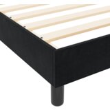  Postelja Črna 140x190 cm Žamet, (22049816) | Shoptok.si