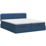  od pjene s madracem i LED-om Plava 180 x 200 cm Tkanina | shoptok.hr