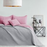 AmeliaHome Prekrivač Softa 170x210 cm, roza / siva Slike