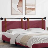  Držeće uzglavlje Zidne Vinska crvena 210 x 55 x 5 cm Antikni PU - boja crnog vina 200 cm bez LED | shoptok.hr