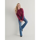 Reserved kavbojke high waist flare - modra Cene