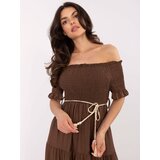 Italy Moda Dress-MI-SK-A2609.96-brown | Shoptok.si