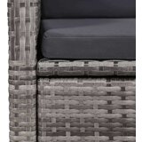  7-dijelni vrtni blagovaonski set s jastucima sivi | shoptok.hr