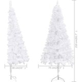  Umjetna božićna drvca PVC, Steel White | shoptok.hr